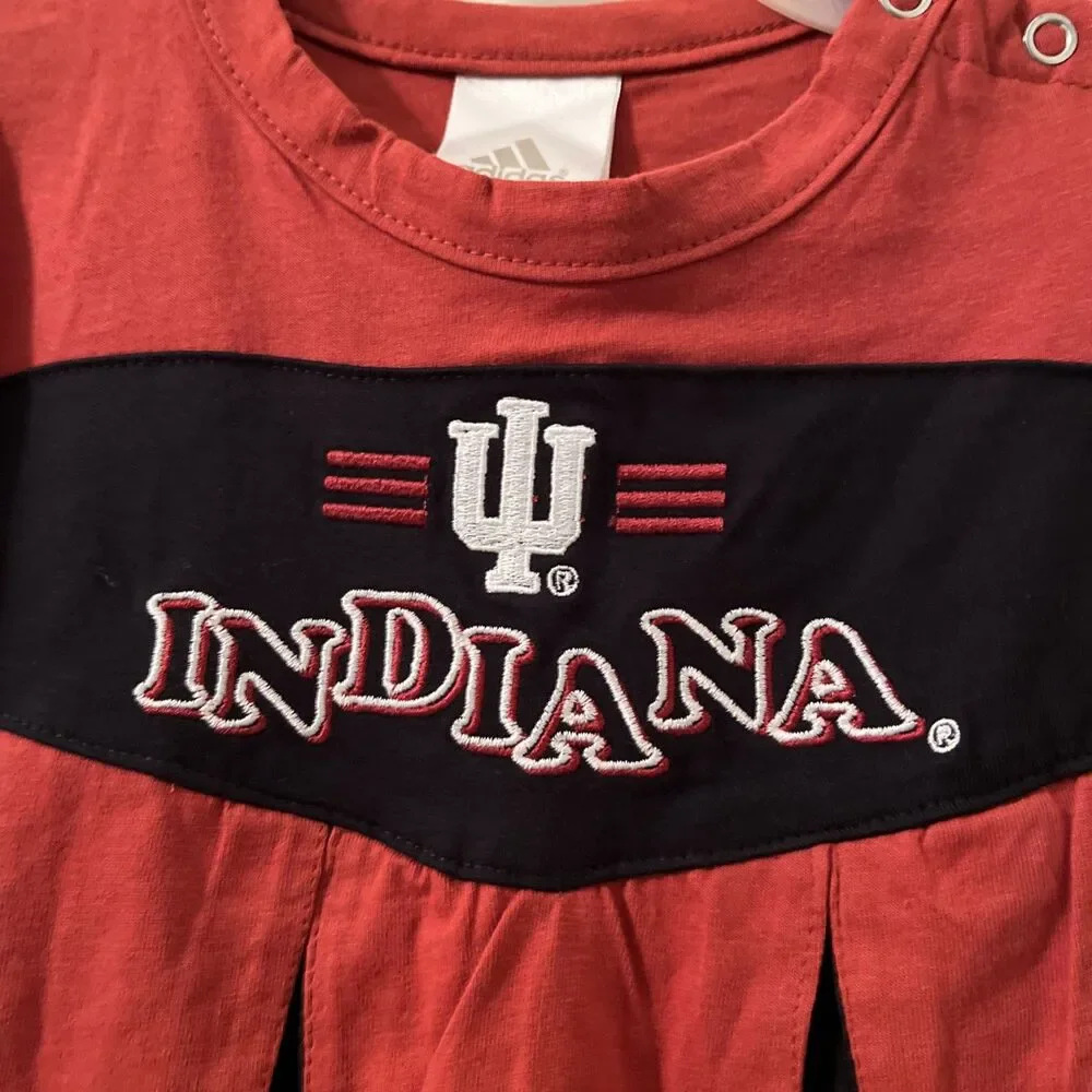 Indiana Hoosiers 24 Months Toddler Girls One Piece Cheer Jumper Dress